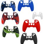 Für PS5 Controller Silikonhülle Schutzhülle, White, Red, Blue, Black, Camouflage Blue – Bild 3