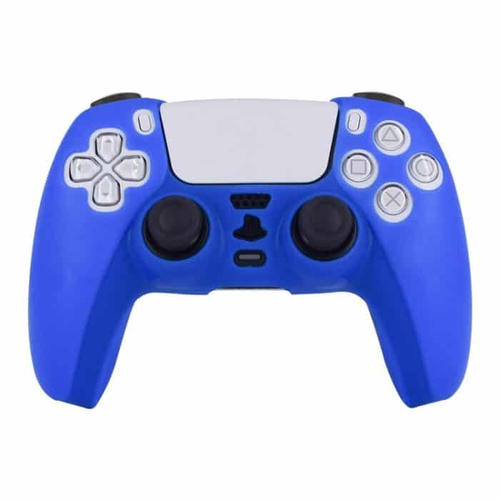 Für PS5 Controller Silikonhülle Schutzhülle, White, Red, Blue, Black, Camouflage Blue – Bild 4
