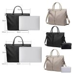 Business-Aktentasche, Handtasche/Schultertasche, vielseitig einsetzbare Messenger-Computertasche mit großem Fassungsvermögen, Medium, Large – Bild 2