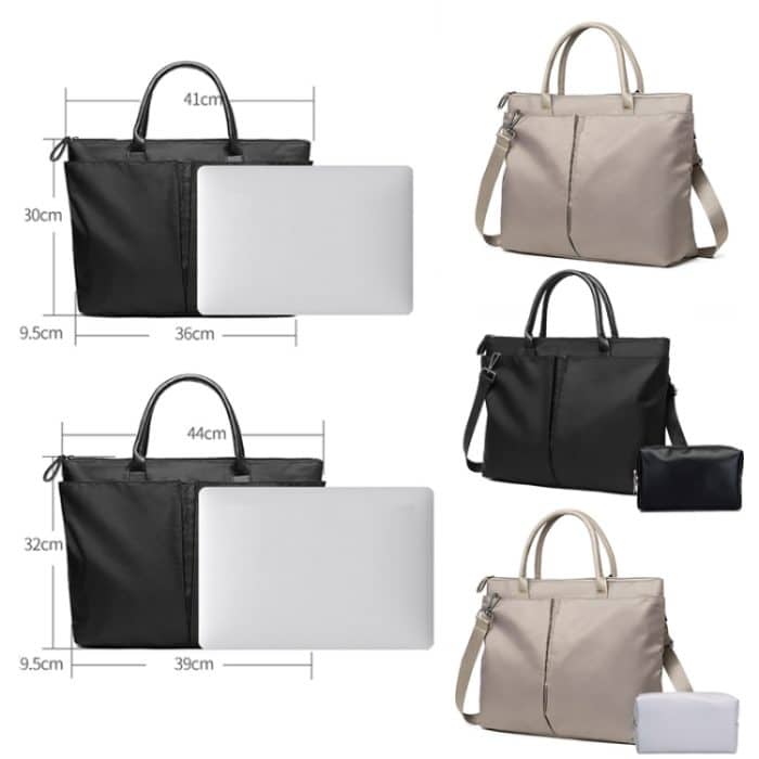Business-Aktentasche, Handtasche/Schultertasche, vielseitig einsetzbare Messenger-Computertasche mit großem Fassungsvermögen, Medium, Large – Bild 2