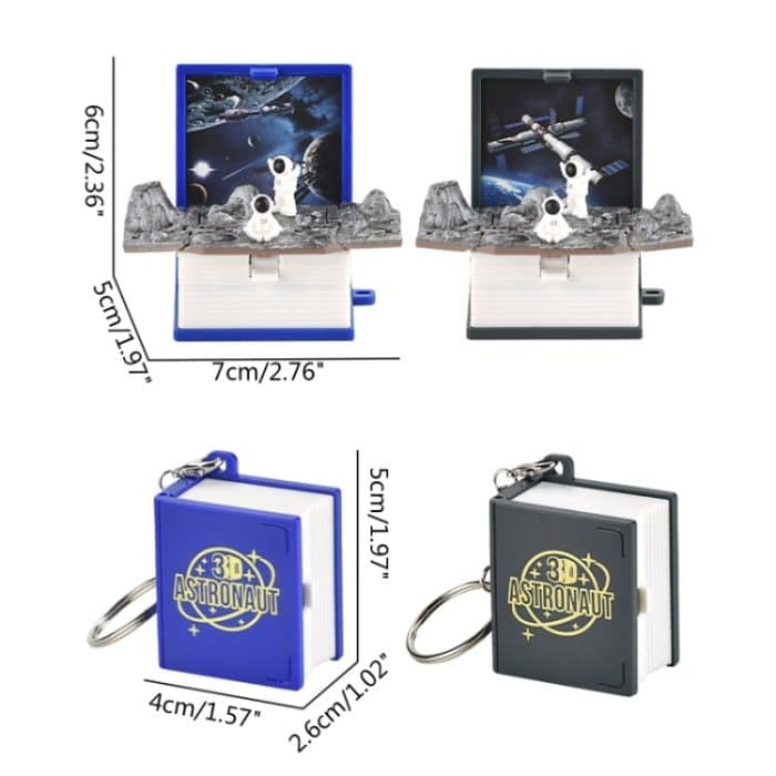 Stereo-Klappbuch-Schlüsselanhänger, Lernspielzeug für Kinder – Bild 4