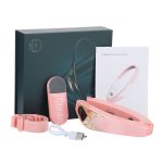 Mikrostrom-EMS-Gesichtsverdünnungsinstrument, intelligentes Rot-Blau-Farblicht-Hautverjüngungs-Schönheitsinstrument, (Green), (Pink) – Bild 13