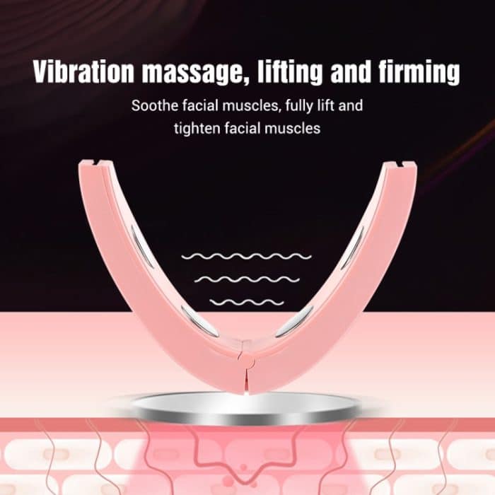 Mikrostrom-EMS-Gesichtsverdünnungsinstrument, intelligentes Rot-Blau-Farblicht-Hautverjüngungs-Schönheitsinstrument, (Green), (Pink) – Bild 10