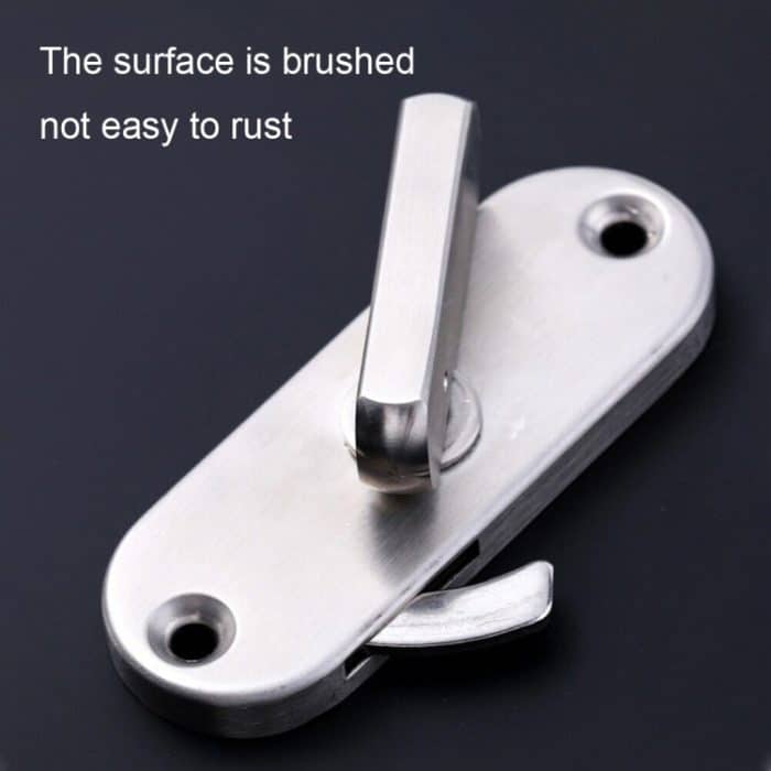 90 Grad rechtwinkliges Migrations-Türhakenschloss, 304 Stainless Steel Slot, Zinc Alloy Slot-free, Zinc Alloy Slot-free / Punching – Bild 3