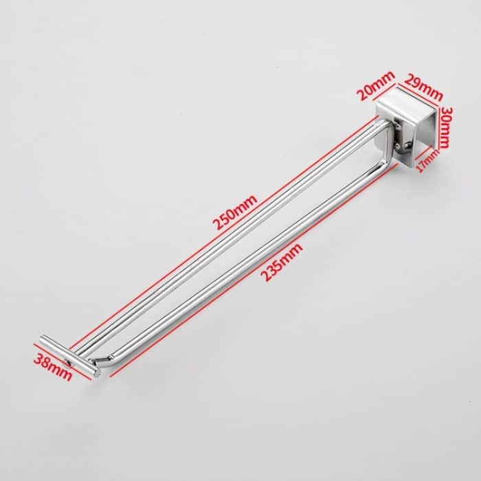 Vierkantrohr-Supermarkthaken mit doppelter Schnur, 10cm, 15cm, 20cm, 25cm, 30cm – Bild 2