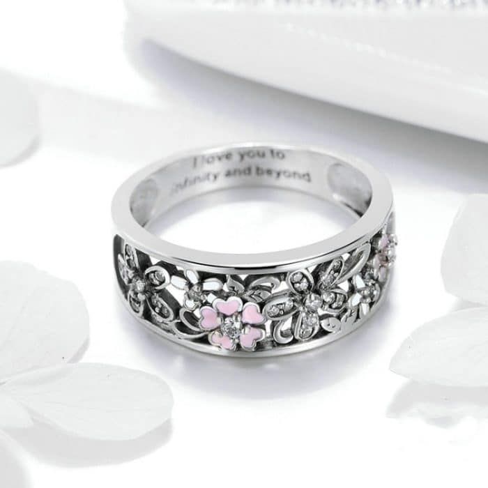 Mode 925 Sterling Silber Gänseblümchen Blume Fingerringe für Frauen Hochzeit Verlobungsschmuck – Bild 5