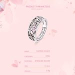 Mode 925 Sterling Silber Gänseblümchen Blume Fingerringe für Frauen Hochzeit Verlobungsschmuck – Bild 7