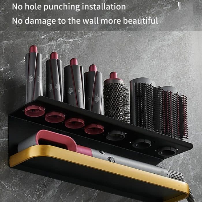 Für Dyson Airwrap Wandregal, A Type Black Gold, B Type Black Gold, A Type Black, B Type Black – Bild 4