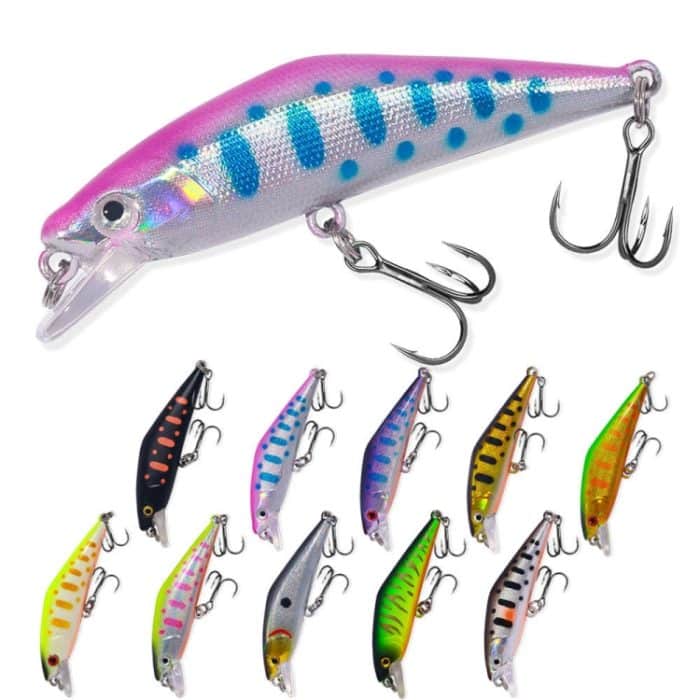 HENGJIA 5,7 cm 3,4 g Microbe Road Lures Langsam sinkender Minnow-Kunstköder, 1, 2, 3, 4, 5 – Bild 2