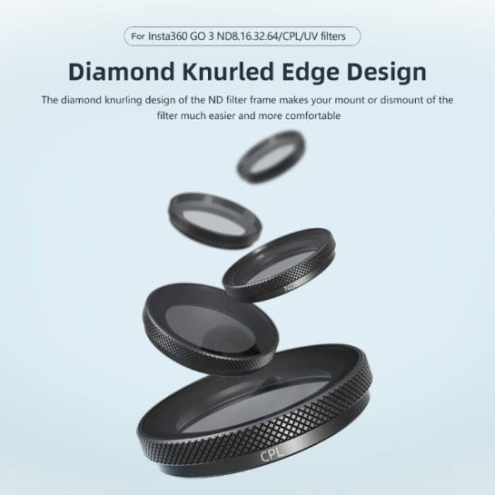 Für Insta360 Go 3/Go 2 aMagisn Lens Filters Wasserdichter Filter, ND8, ND16, ND32, ND64, UV, CPL, ND8+16+32, ND8+16+32+CPL, ND8+16+32+64 – Bild 3
