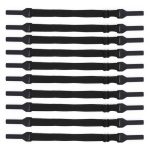 10 Stück kurze Brille, rutschfestes Seil, verstellbare elastische Sportbeine, Anti-Drop-Festriemen