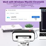 Phomemo PM246S Adressetikettendrucker Thermopapier Express E-Manifest-Drucker, US, EU – Bild 7