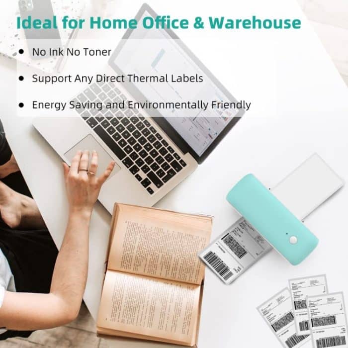 Phomemo PM246S Adressetikettendrucker Thermopapier Express E-Manifest-Drucker, US, EU – Bild 8