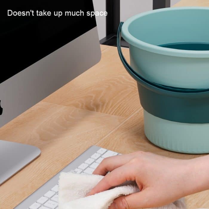 Mittlerer 10L faltbarer, verdickter, tragbarer Kunststoffeimer, Outdoor-Angelfass, Auto-Reise-Waschfass, Medium 10L – Bild 7