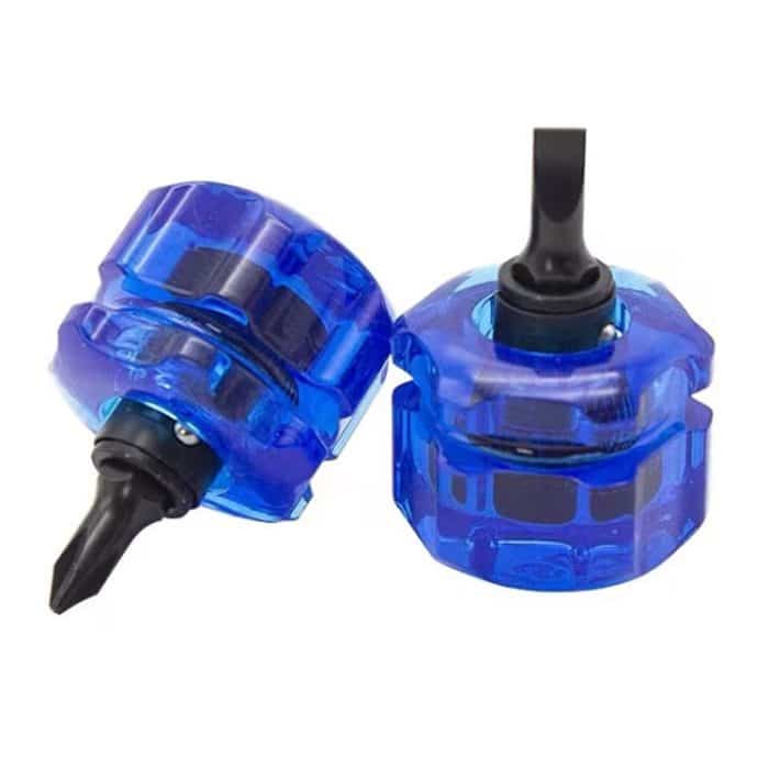 Tragbarer Kreuzschlitz- und gerader 2-in-1-Schraubendreher mit kurzem Griff und Magnetismus, HSD HS-105, HSD HS-206 – Bild 3