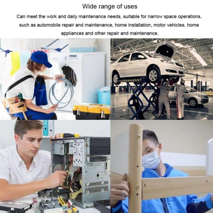 Tragbarer Kreuzschlitz- und gerader 2-in-1-Schraubendreher mit kurzem Griff und Magnetismus, HSD HS-105, HSD HS-206 – Bild 7