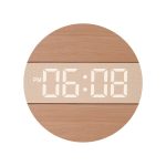 G218B Holz Wohnzimmer Digital Display Uhr Home Dekoration Wanduhr