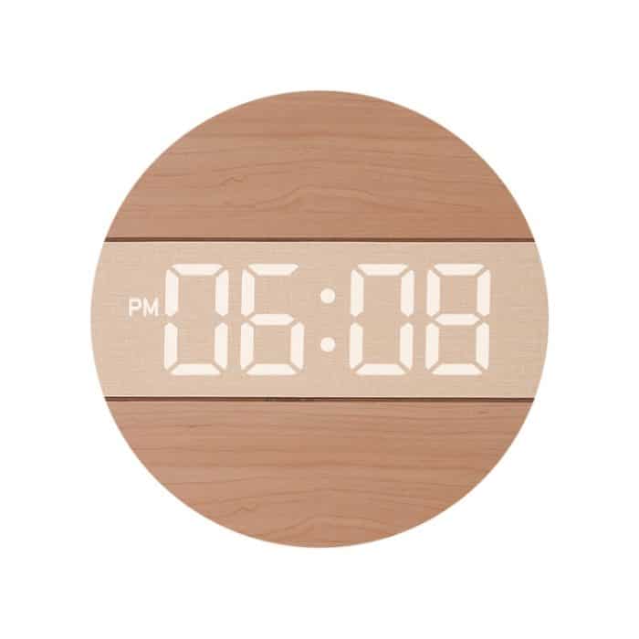 TBD0603961501A.jpg G218B Holz Wohnzimmer Digital Display Uhr Home Dekoration Wanduhr – Bild 1