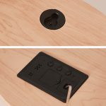 G218B Holz Wohnzimmer Digital Display Uhr Home Dekoration Wanduhr – Bild 8