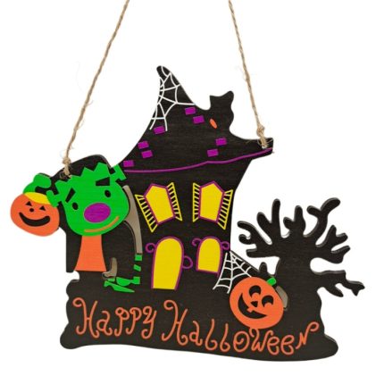 Halloween-Dekorationsanhänger, Feiertagsszenen-Layout