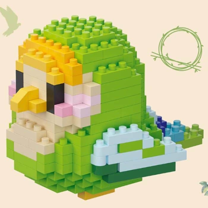 Kinder pädagogische Montage Vogel Modell Bausteine Spielzeug – Bild 1