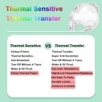 Für Phomemo P12 / P12 Pro 12 mm x 4 m Etikettenband für Verbrauchsmaterialien, Black Word On White Thermal Paper, Black Word On White Synthetic Paper, Black Word On White Thermal Transfer, Black Word On Transparent Synthetic Paper... – Bild 3