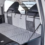 Auto Camping Bett Klappbrett SUV Hintere Reihe Verlängerungsbrett Für Tesla, Gray, Black, Gray Embossed, Black Embossed – Bild 4