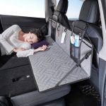 Auto Camping Bett Klappbrett SUV Hintere Reihe Verlängerungsbrett Für Tesla, Gray, Black, Gray Embossed, Black Embossed – Bild 8