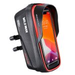 WILD MAN ES12X 1LEVA Hartschalen-Fahrradtasche, Radfahren, Telefon, Touchscreen, Vorderträgertasche, ES12X (Black), ES12X (Red), ES12X (Grey), ES12X (Blue)