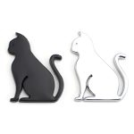 Niedlicher 3D-Autodekorationsaufkleber zum Schutz vor Kratzern, Black Cat, Silver Cat, Black Puppy, Silver Puppy – Bild 6