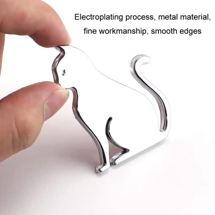 Niedlicher 3D-Autodekorationsaufkleber zum Schutz vor Kratzern, Black Cat, Silver Cat, Black Puppy, Silver Puppy – Bild 2