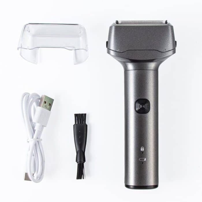 Herren-Reziprok-3-Klingen-Rasierer, waschbar, tragbarer Bartrasierer – Bild 1