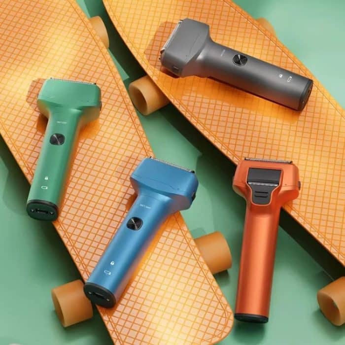 Herren-Reziprok-3-Klingen-Rasierer, waschbar, tragbarer Bartrasierer – Bild 2