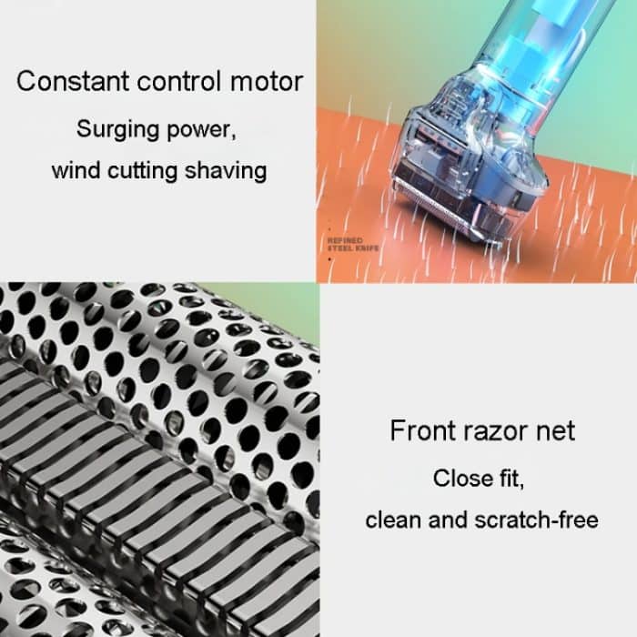 Herren-Reziprok-3-Klingen-Rasierer, waschbar, tragbarer Bartrasierer – Bild 9