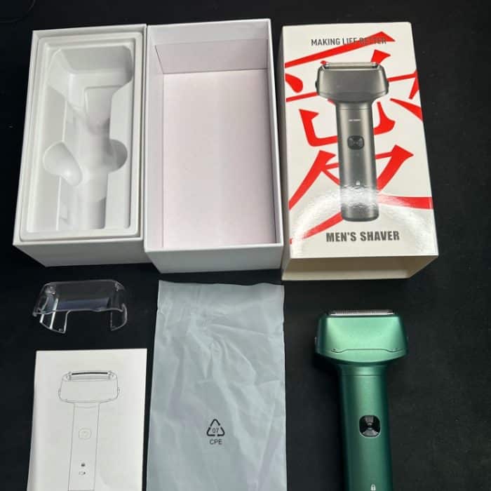 Herren-Reziprok-3-Klingen-Rasierer, waschbar, tragbarer Bartrasierer – Bild 10