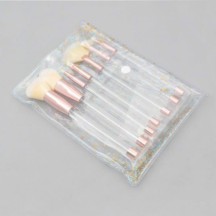 7-in-1-Kristall-Make-up-Pinsel-Set mit Kosmetik-Sandpinseln mit leerem Griff – Bild 3