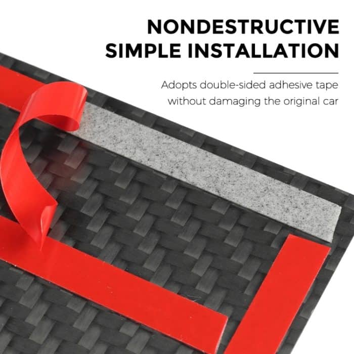 Für Tesla Model 3 / Y Carbon Fiber Center Panel Schutzfolie Anti-Kratz-Auto-Innenraum, Light, Matte – Bild 5