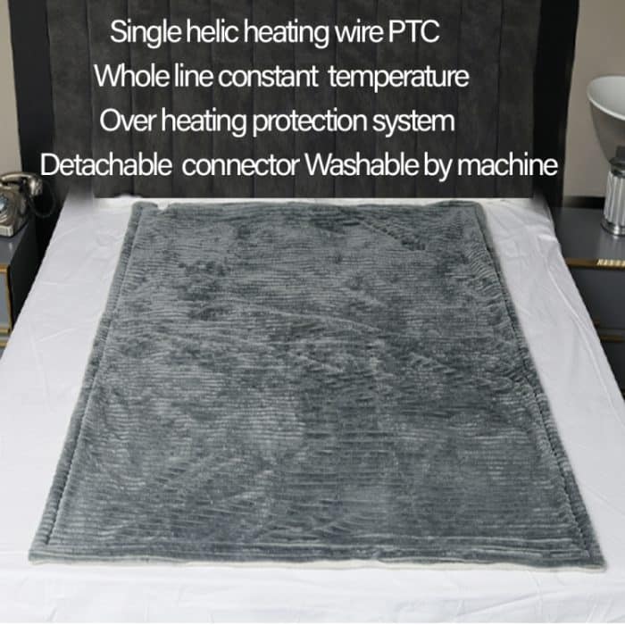 1,3 x 1,6 m 220 V Heizdecke, beheizte Matratze, Schal, Winter-Körperwärmer, EU-Stecker – Bild 5