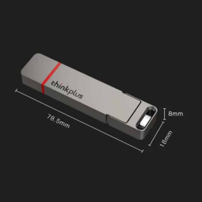 Lenovo Thinkplus TU200Pro USB3.2 und Typ-C-Dual-Interface-Solid-State-U-Disk für Mobiltelefone, 128GB, 256GB, 512GB, 1TB, 2TB – Bild 3