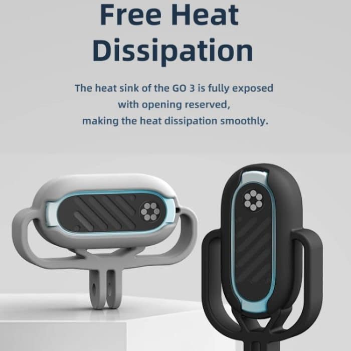 Für Insta360 GO 3 aMagisn Silikonhülle Kamera Schutzzubehör, Horizontal Gray, Vertical Gray, Horizontal Black, Vertical Black – Bild 4