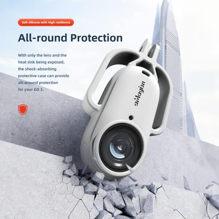 Für Insta360 GO 3 aMagisn Silikonhülle Kamera Schutzzubehör, Horizontal Gray, Vertical Gray, Horizontal Black, Vertical Black – Bild 8