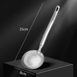 Kacheeg 304 Edelstahl Sojamilchlöffel Küchenölfilterkelle, 8 x 25cm, 9.3 x 26.3cm, 11 x 32.7cm, 11 x 34cm, 15 x 36.5cm, 15 x 38.3cm – Bild 2