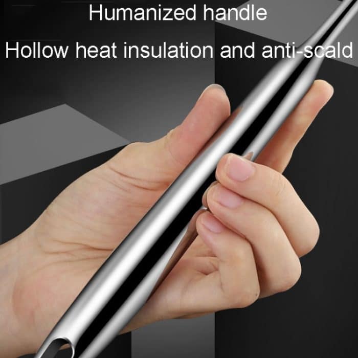 Kacheeg 304 Edelstahl Sojamilchlöffel Küchenölfilterkelle, 8 x 25cm, 9.3 x 26.3cm, 11 x 32.7cm, 11 x 34cm, 15 x 36.5cm, 15 x 38.3cm – Bild 3