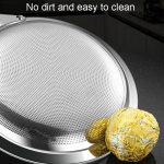 Kacheeg 304 Edelstahl Sojamilchlöffel Küchenölfilterkelle, 8 x 25cm, 9.3 x 26.3cm, 11 x 32.7cm, 11 x 34cm, 15 x 36.5cm, 15 x 38.3cm – Bild 8