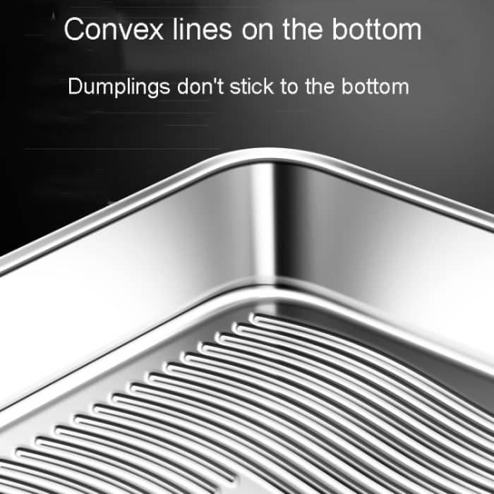 Kacheeg Kühlschrank-Knödel-Aufbewahrungsbox für den Heimgebrauch, Wonton-Gefrierschrank-Organizer, 304 Steel, 316 Steel – Bild 4
