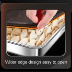 Kacheeg Kühlschrank-Knödel-Aufbewahrungsbox für den Heimgebrauch, Wonton-Gefrierschrank-Organizer, 304 Steel, 316 Steel – Bild 7