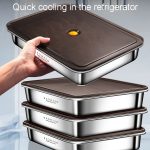 Kacheeg Kühlschrank-Knödel-Aufbewahrungsbox für den Heimgebrauch, Wonton-Gefrierschrank-Organizer, 304 Steel, 316 Steel – Bild 9