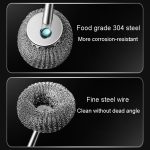 Kacheeg 304 Edelstahl Topfbürste Küchenreinigungs- und Geschirrspülwerkzeuge, Long, Short, Handle Model – Bild 7