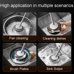 Kacheeg 304 Edelstahl Topfbürste Küchenreinigungs- und Geschirrspülwerkzeuge, Long, Short, Handle Model – Bild 9