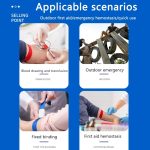 Schnell abnehmbare Notfall-Schnallen-Tourniquet-Outdoor-Survival-Camping-Ausrüstung, 2.5x40cm – Bild 8